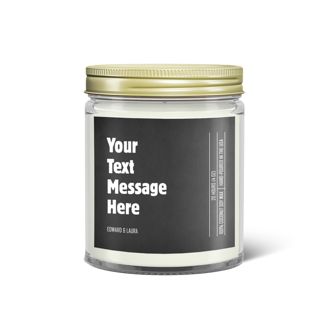 Custom Message Candle – Personalized Gift with Your Text