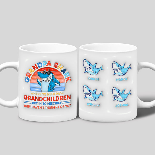 Grandshark Custom 3D Inflated Effect Printed Mug