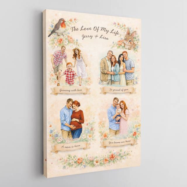 Personalized Mother’s Day Canvas Gift for Mom or Grandma
