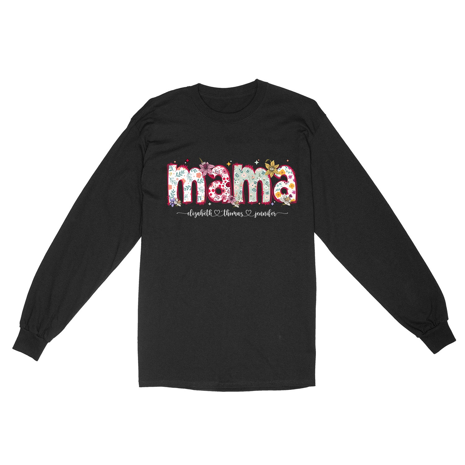 Personalized Floral Mama Design Shirt