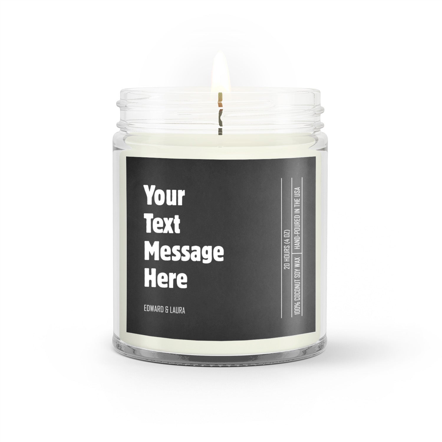 Custom Message Candle – Personalized Gift with Your Text