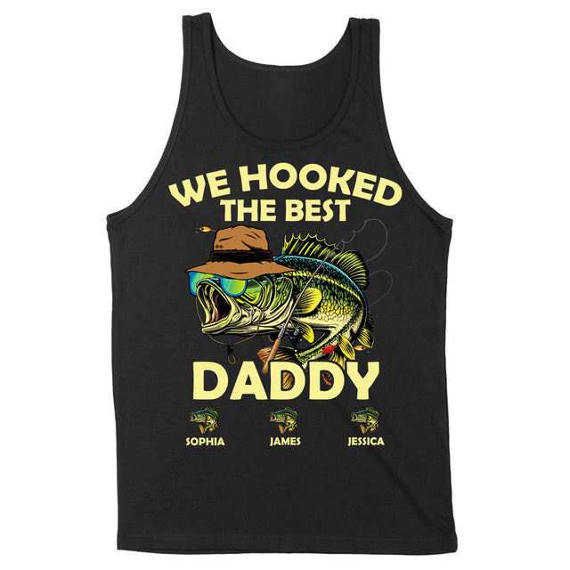 Personalized Father's Day Fish Design Shirt