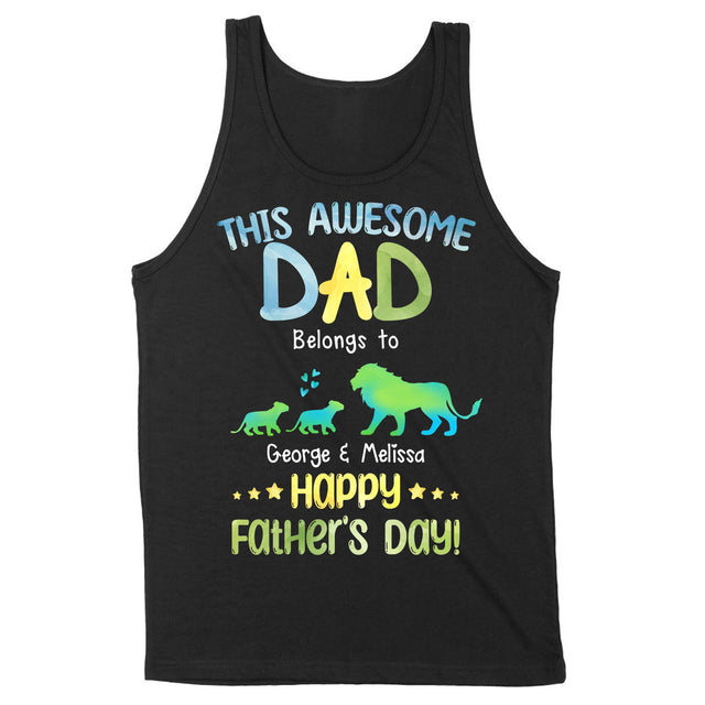 Personalized Father's Day Lion Family Shirt