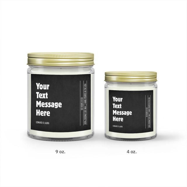 Custom Message Candle – Personalized Gift with Your Text