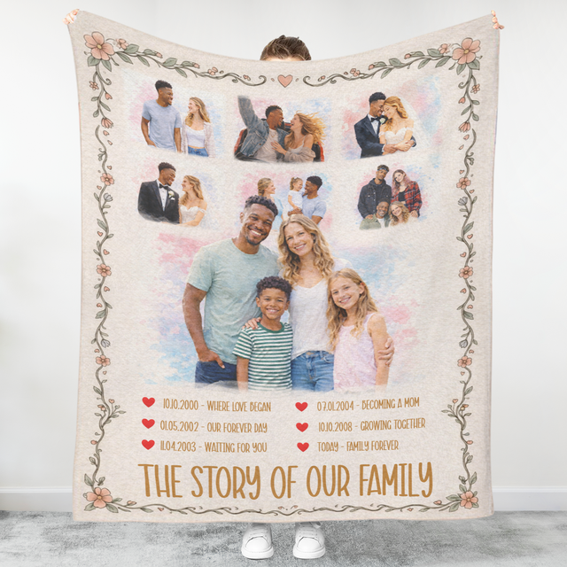 The Story of Our Family Blanket, Mother’s Day Gift for Mom Sale price