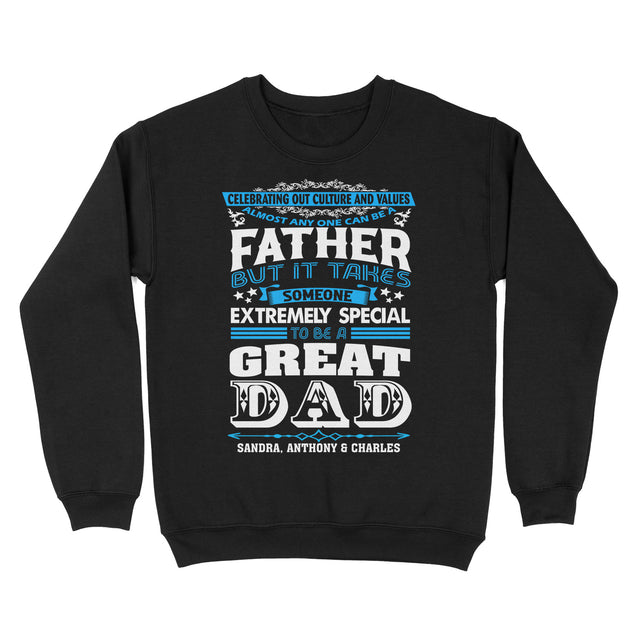 Personalized A Great Dad Custom Children Name Shirt