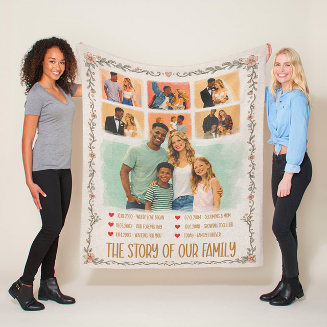 The Story of Our Family Blanket, Mother’s Day Gift for Mom Sale price