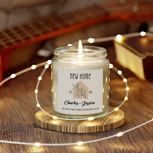 Personalized Scented Candle – Custom Text, Names & Date