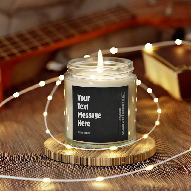 Custom Message Candle – Personalized Gift with Your Text