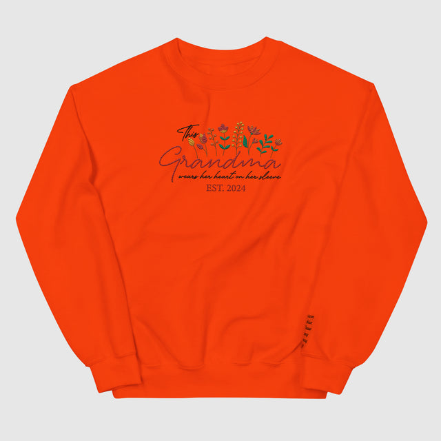 Grandma Garden Embroidered Sweatshirt SWE08