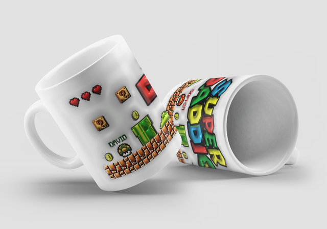 Super Daddio, Custom 3D Inflated Effect Printed Mug