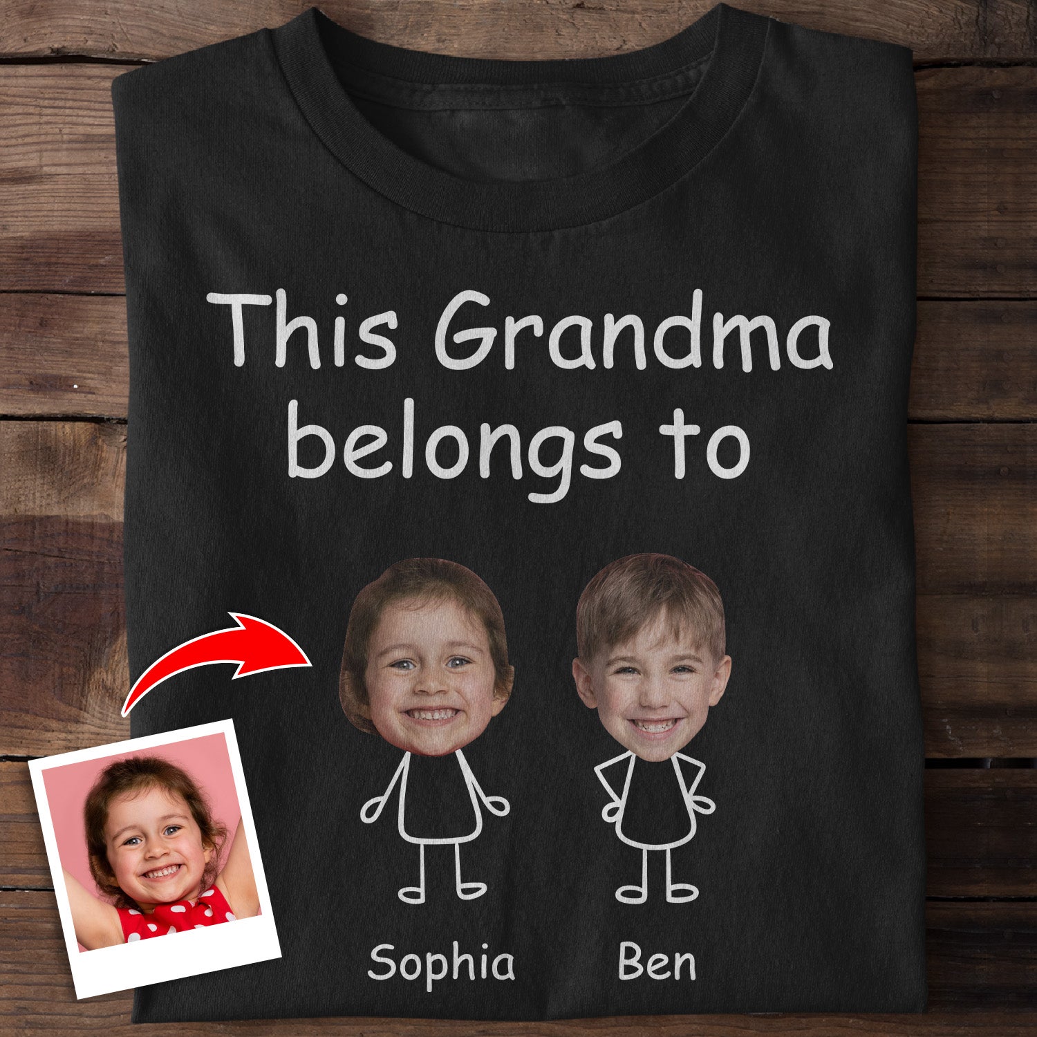 This Grandma Belongs To with Grandkid Names - Personalized Grandma Shirt