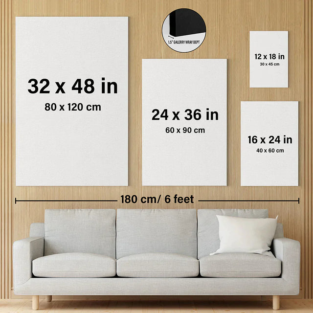 Custom Name Date, Black & Yellow, Song Lyrics Portrait Canvas