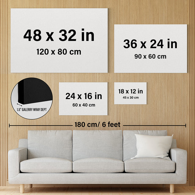 Custom Song Lyrics, 3 Photos, Horizontal Canvas