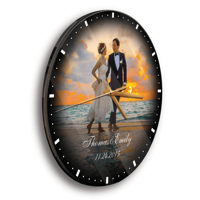 Custom Photo, Anniversary Gift, Wall Clock