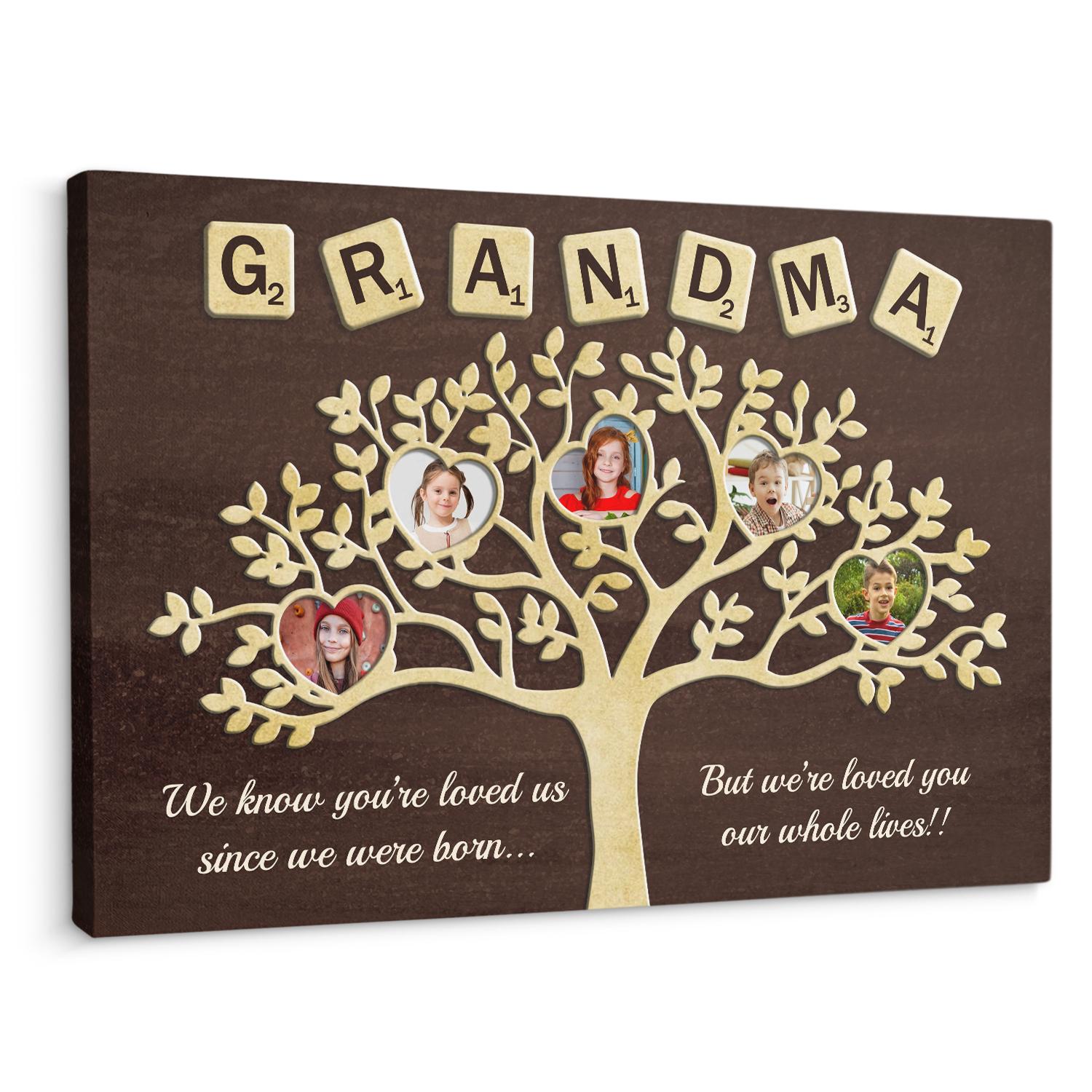 Grandma Tree - Custom Photo, Canvas