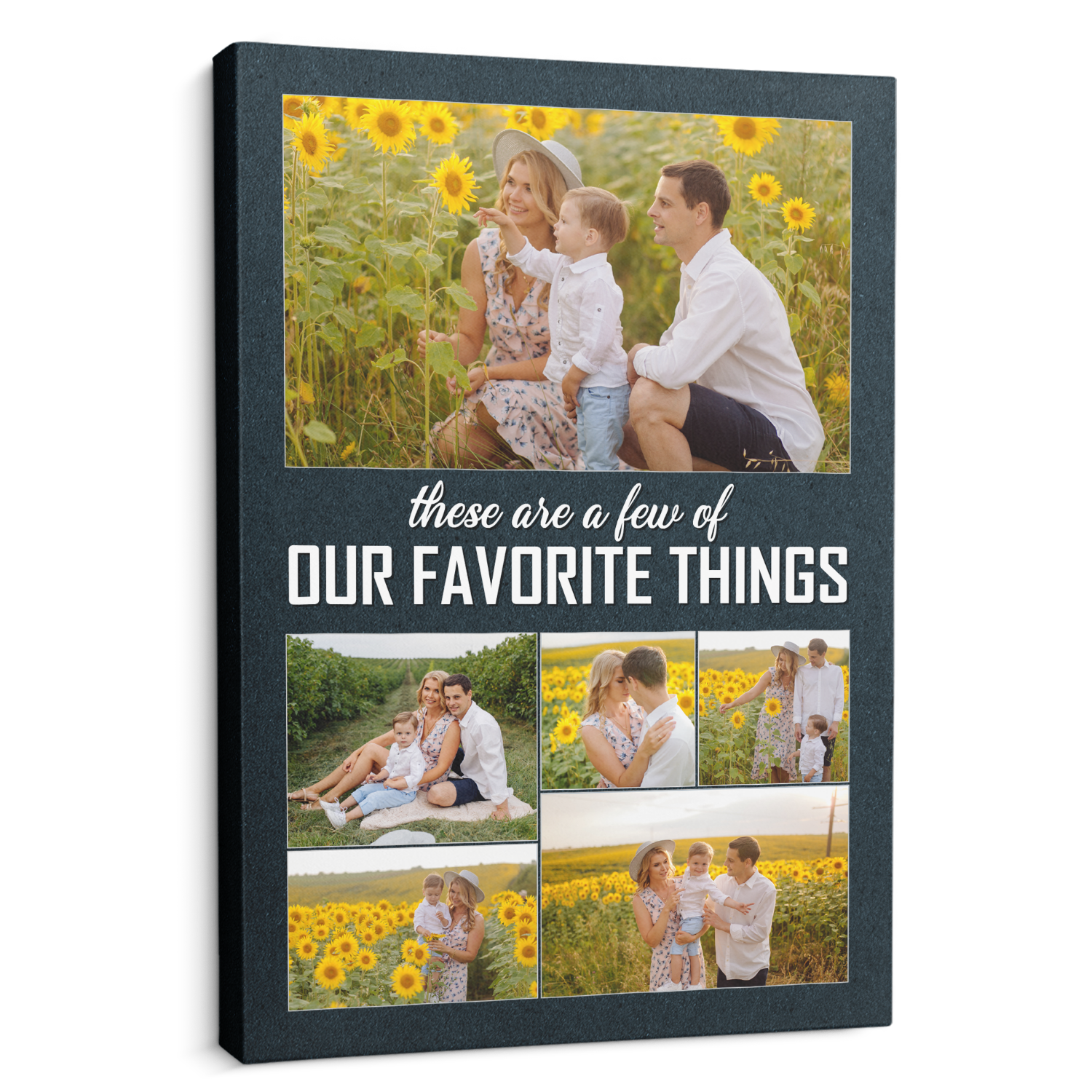 These Are A Few Of Our Favourite Things, Custom Photo Canvas Wall Art