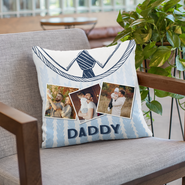 Daddy, Custom Photo, Pillow