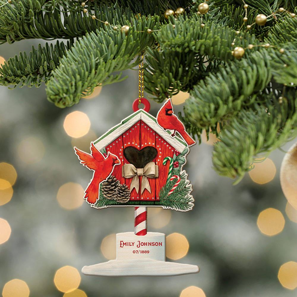 Custom Christmas Mailbox, Christmas Shape Ornament 2 Sides