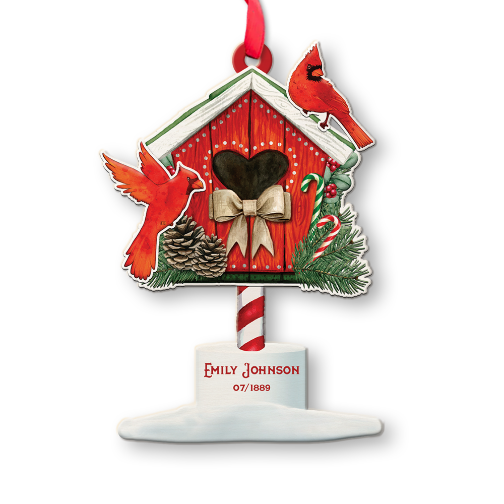 Custom Christmas Mailbox, Christmas Shape Ornament 2 Sides