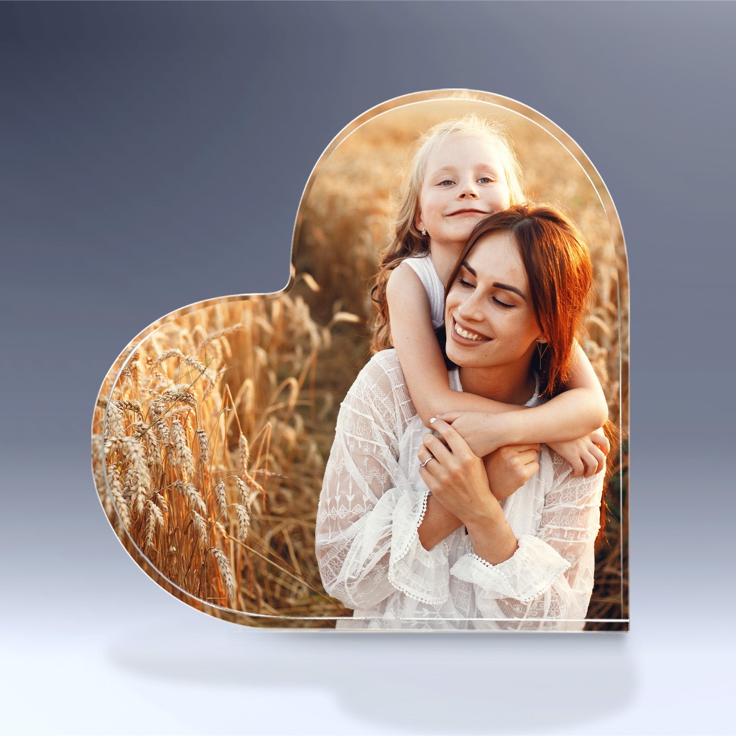 Custom Mother Daughter Heart Acrylic Plaque
