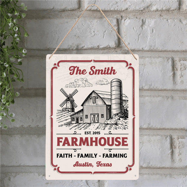 Customizabled Farm Sign, Faith, Family, Farming