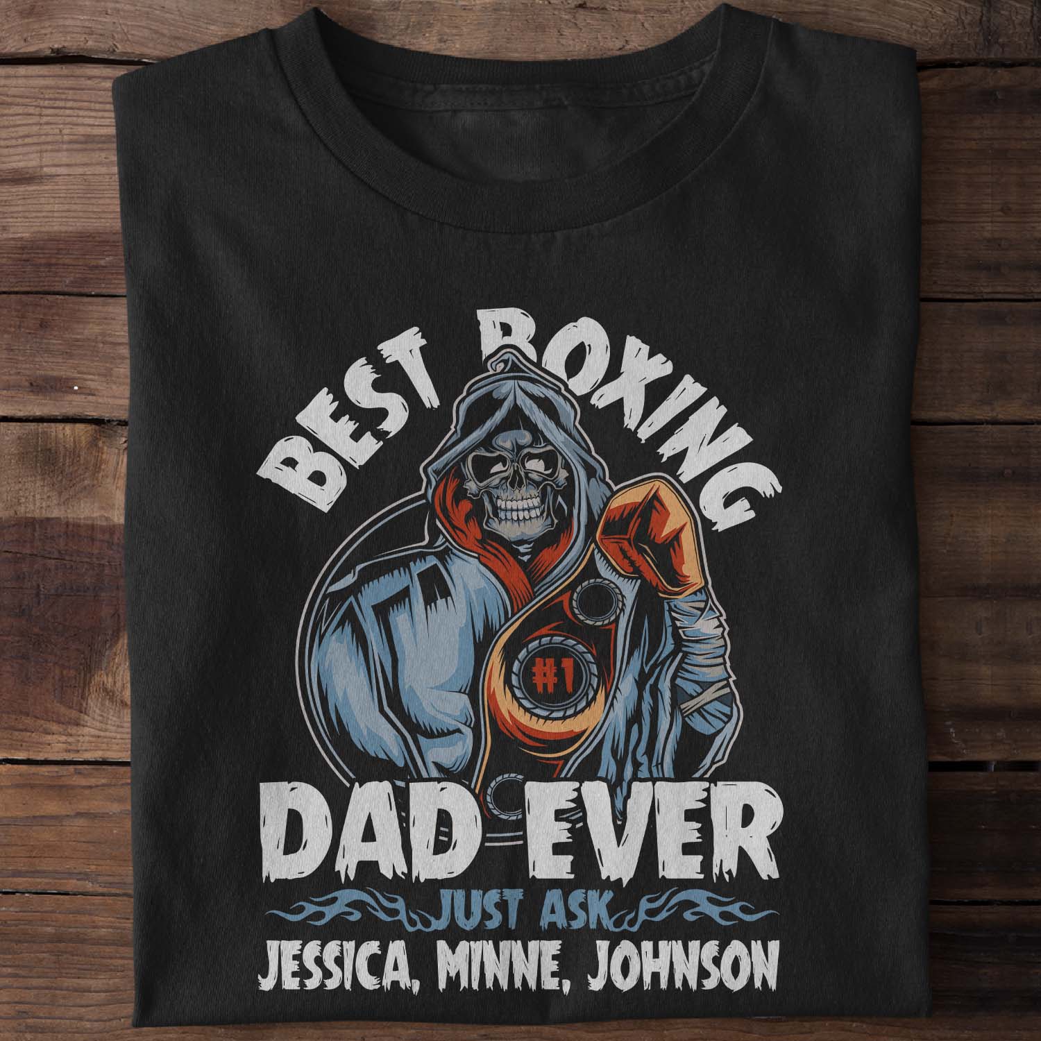 Best Boxing Dad Ever Personalized Shirt
