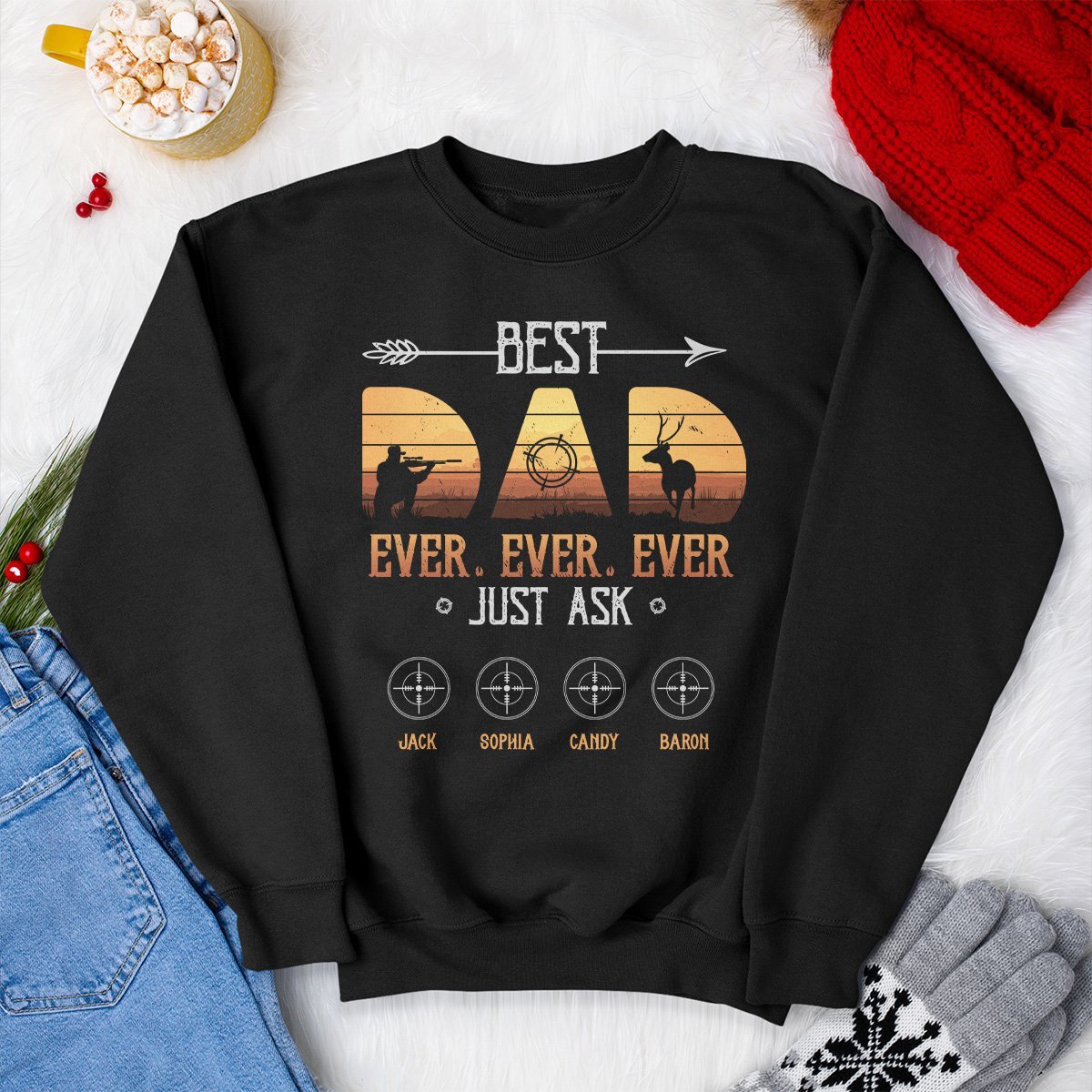 Best Hunting Dad Ever Personalized Shirt