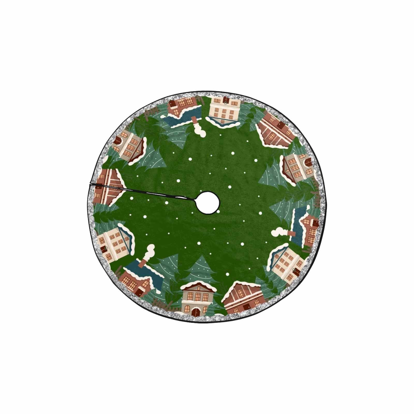 Christmas Tree Skirt, Decoration For Christmas Tree, Village