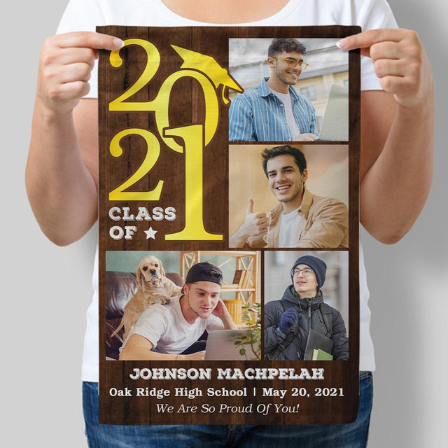 Class Of 2021, Custom Photo Garden Flag