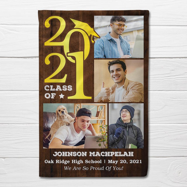 Class Of 2021, Custom Photo Garden Flag