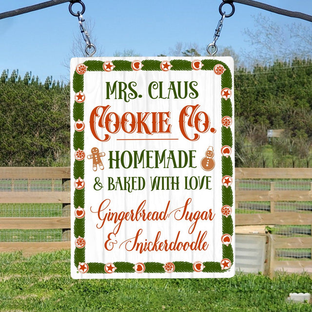 Cookie Co Sign, Homemade Baked With Love