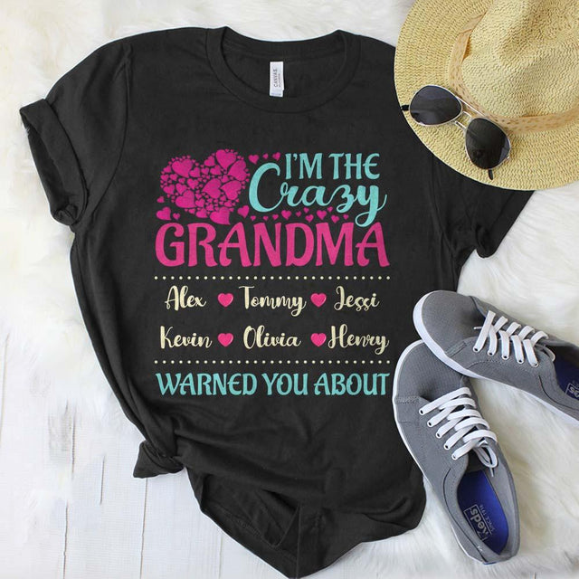 Crazy Grandma Personalized Shirt