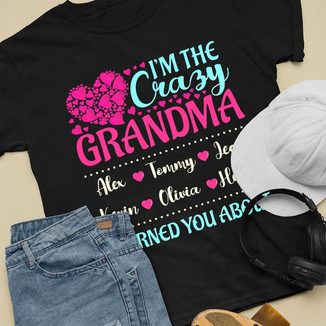 Crazy Grandma Personalized Shirt