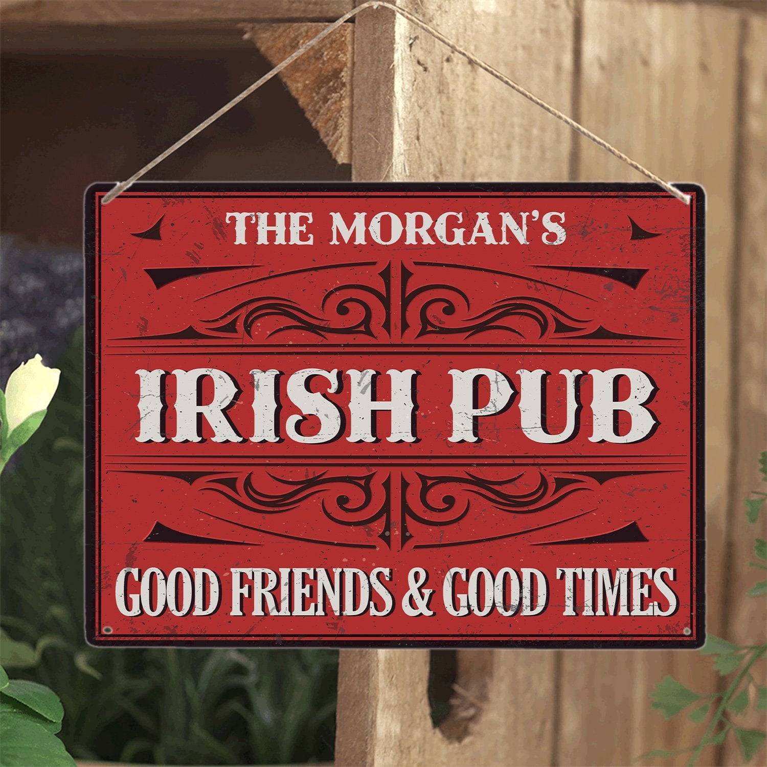 Custom Bar Sign, Irish Pub Good Friends And Good Times