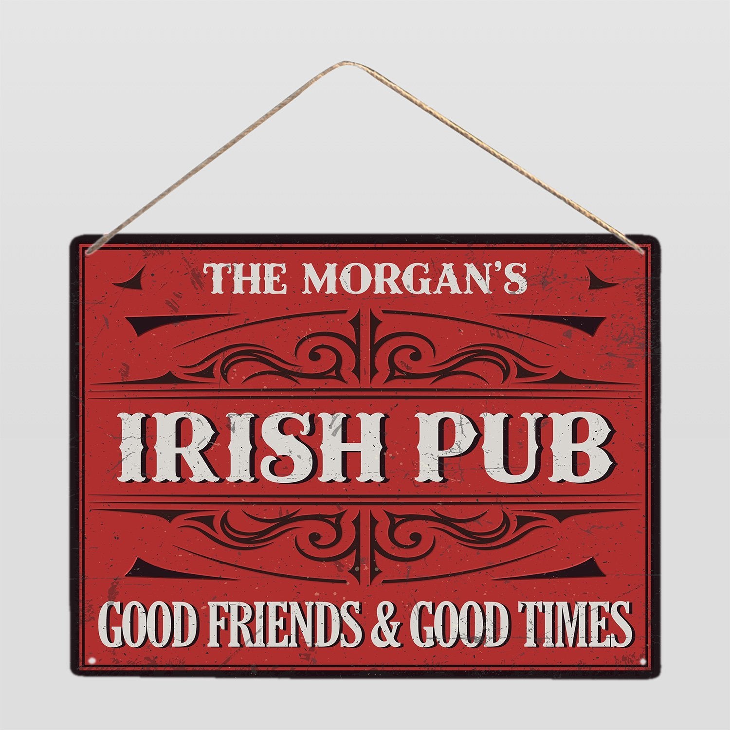 Custom Bar Sign, Irish Pub Good Friends And Good Times