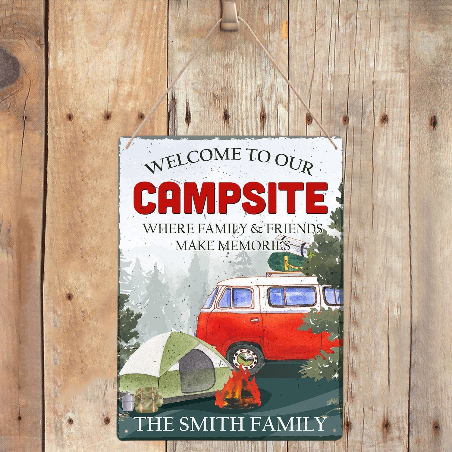 Custom Camp Sign, Where Family And Friends Make Memories