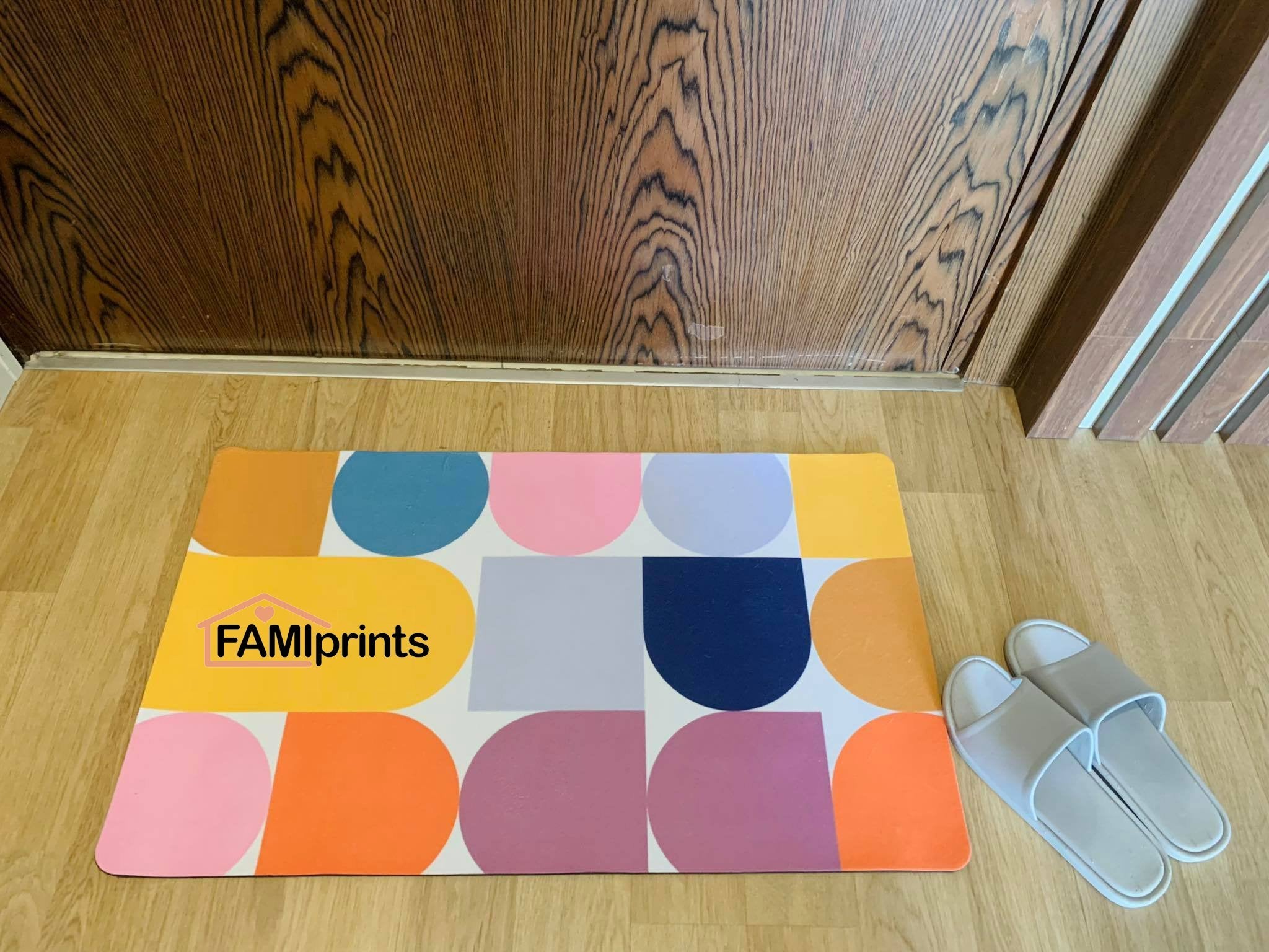 Custom Doormat, Personalized Family Name, Black Cassette