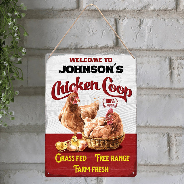 Custom Farm Sign, Chicken Coop, Grass Fed Free Range Farm Fresh