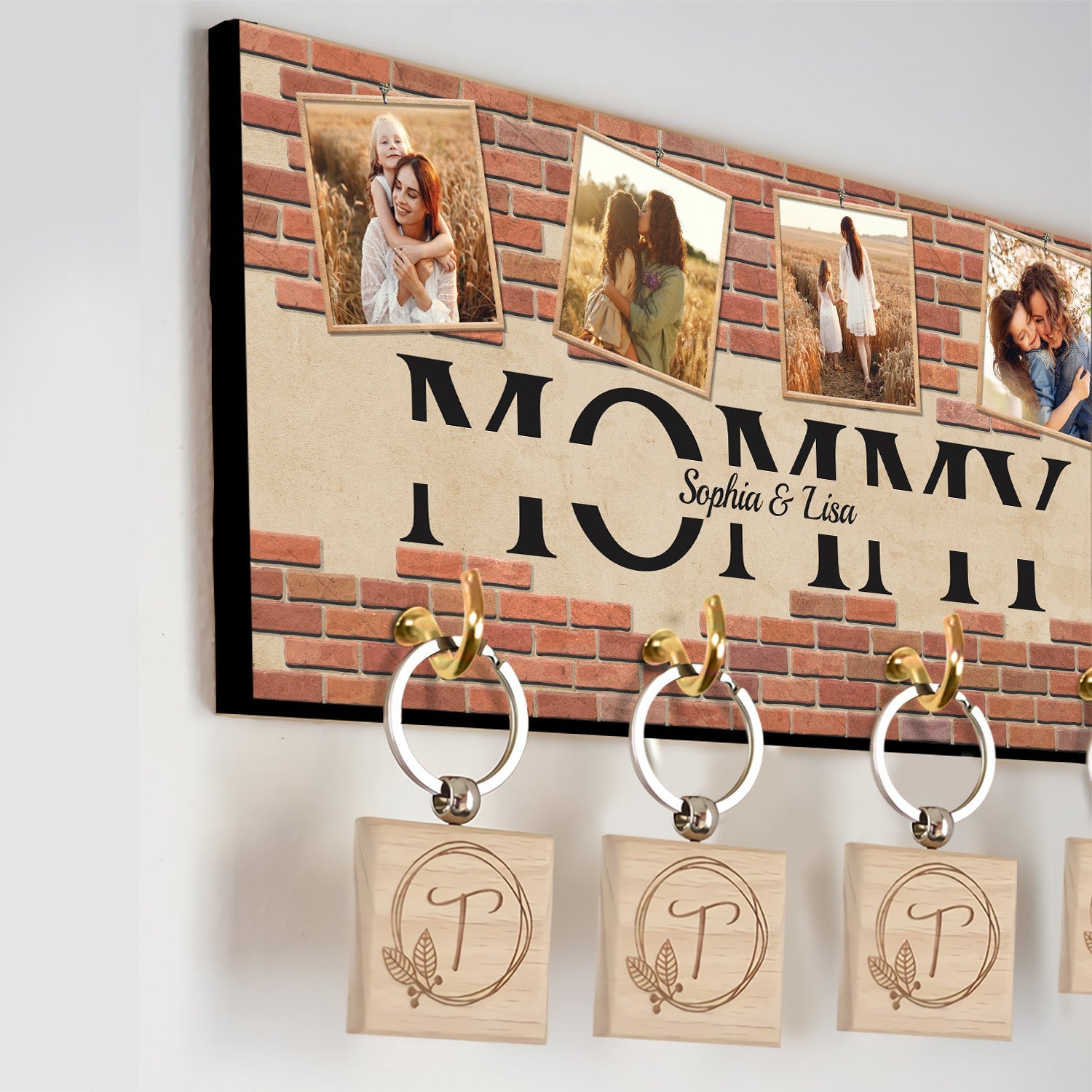 Custom Key Hook, Personalized Photo And Name, 4 Pictures