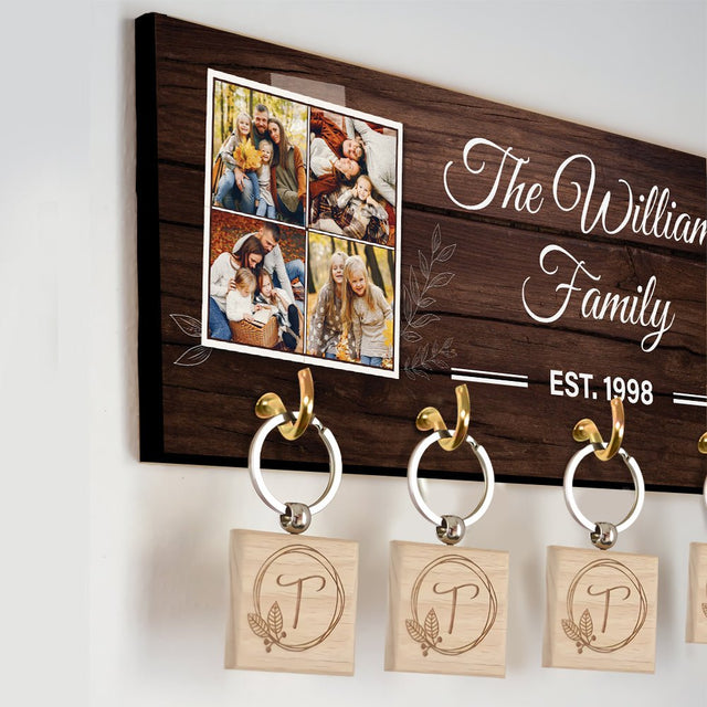 Custom Key Hook, Personalized Photo And Name