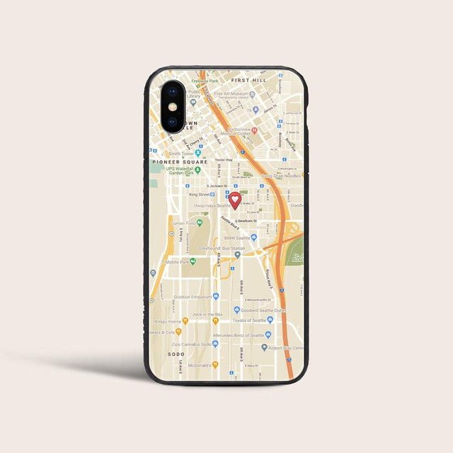 Custom Map Print Phone Case