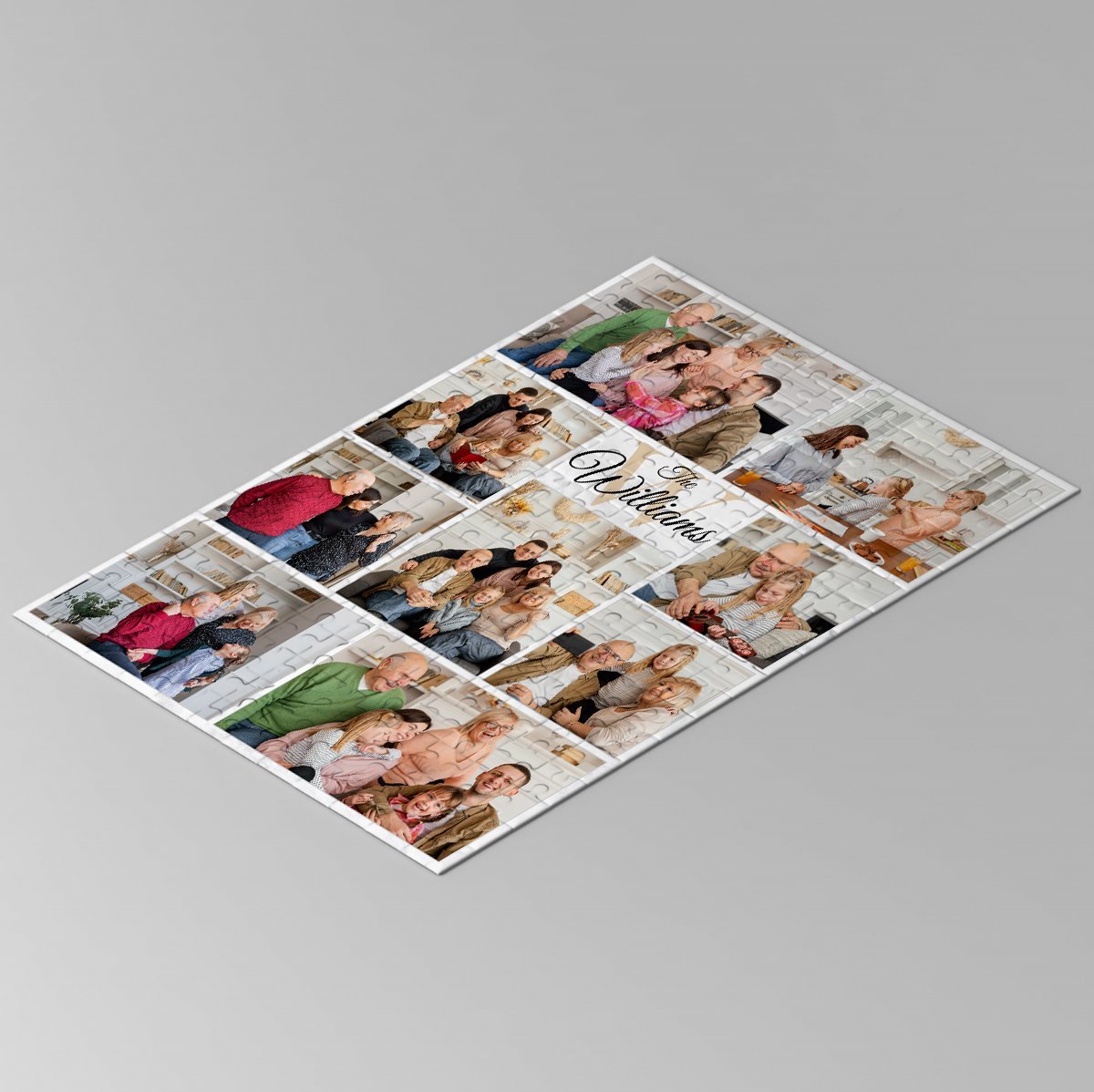 Custom Photo, Personalized Family Name Jigsaw Puzzles