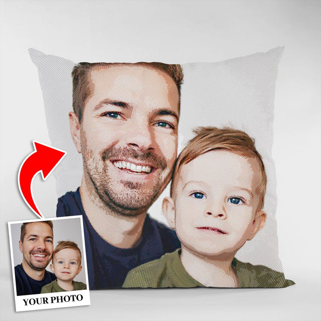 Custom Portrait From Photo, Painting, Pillow