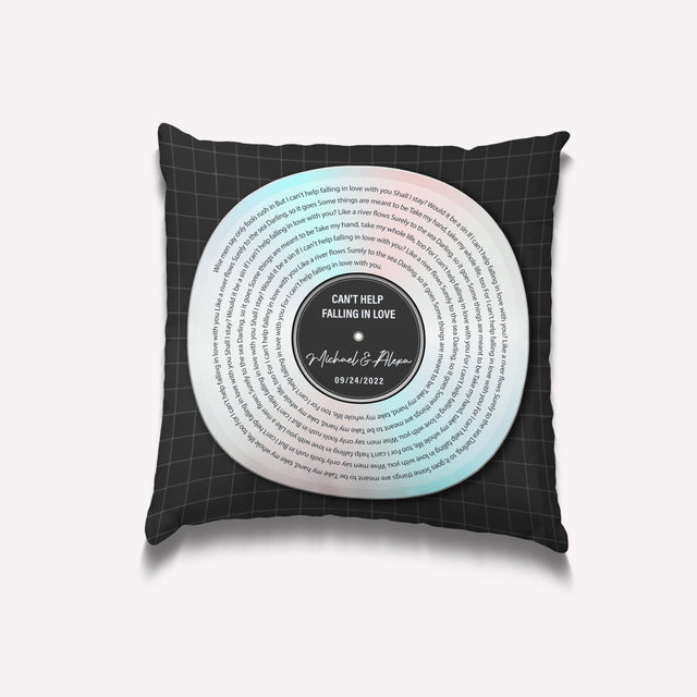 Custom Song Lyrics, CD-Rom, Personalized Song Name And Text, Pillow