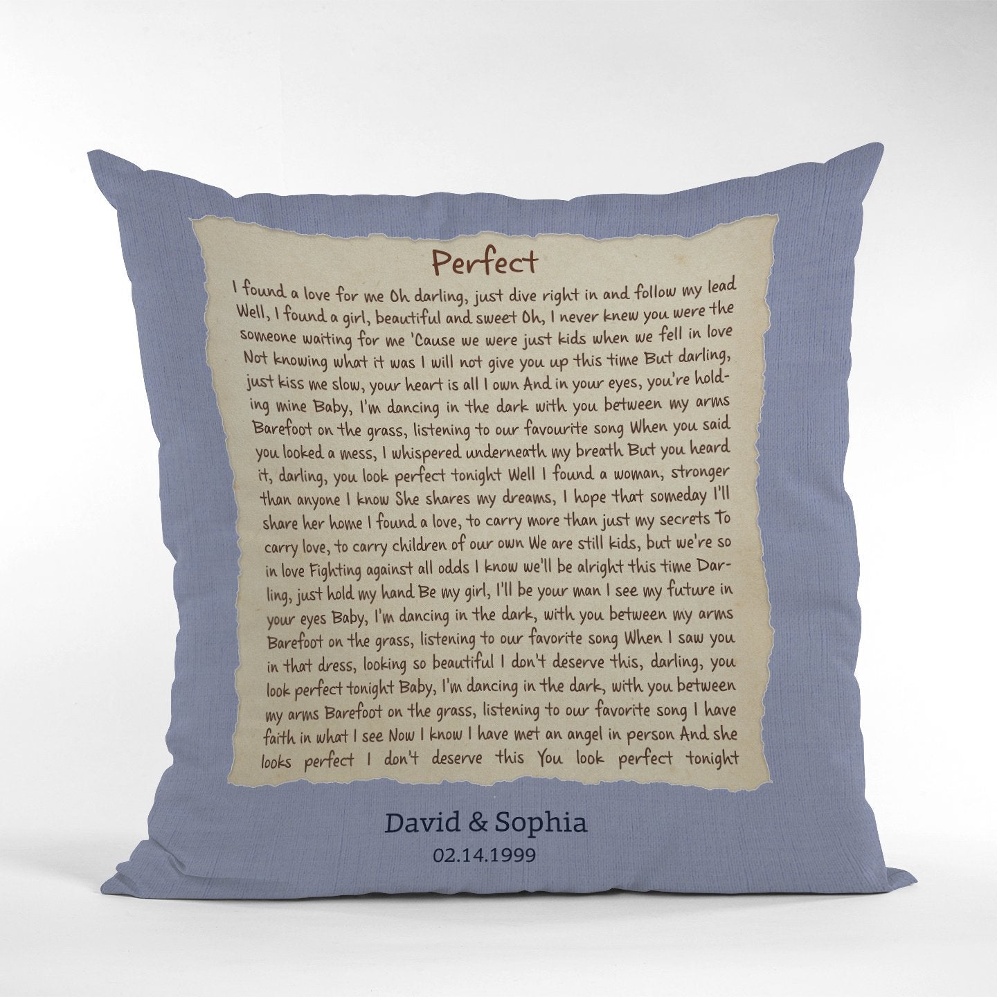 Custom Song Lyrics, Personalized Song Name And Text Pillow
