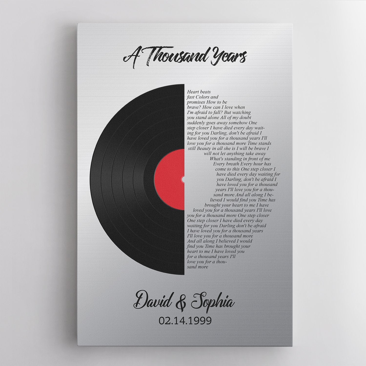 Personalised favourite song lyrics record print music lovers gift print any  colour any song : Amazon.co.uk: Handmade Products