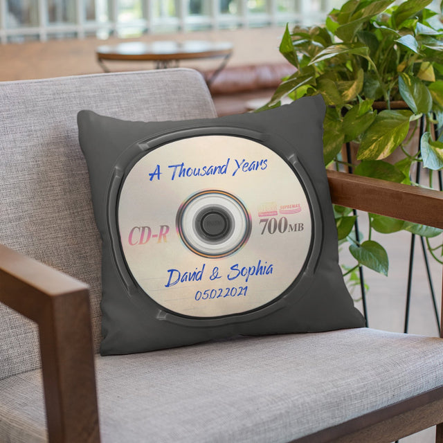 Custom Song Name, Name And Date, CD Video, Pillow