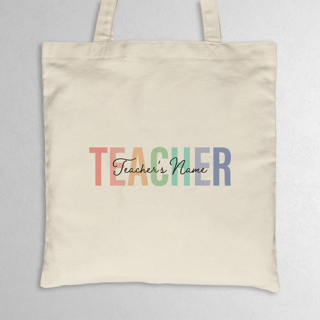 Custom Teacher Tote Bag, Gift For Teacher