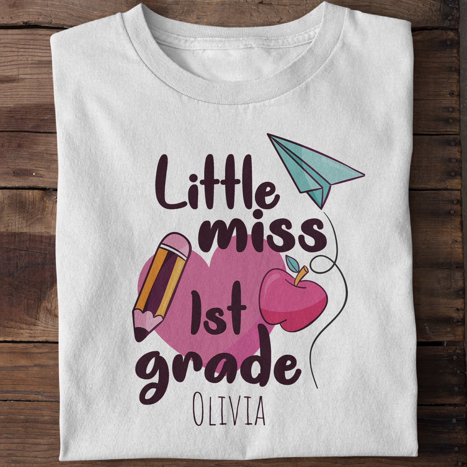 Customized Back To School Shirt For Kids, Custom Name And Grade